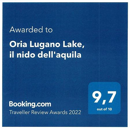 Oria Lugano Lake, Il Nido Dell'Aquila Exteriör bild